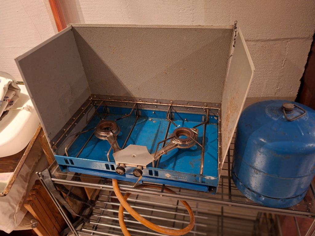 kampeer gaskooktoestel, Ophalen, Gebruikt