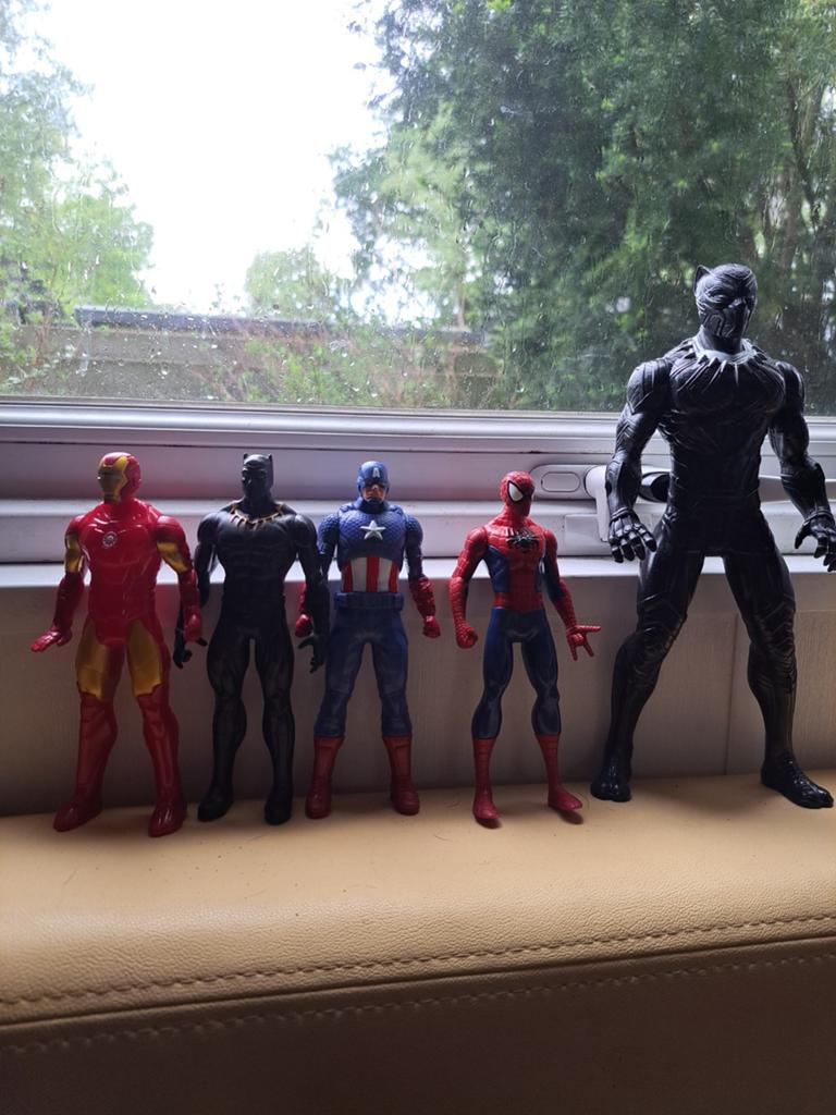 5x aktiefiguur marvel, Kinderen en Baby's, Speelgoed | Actiefiguren, Iron man, Spiderman, Verzenden, Zo goed als nieuw