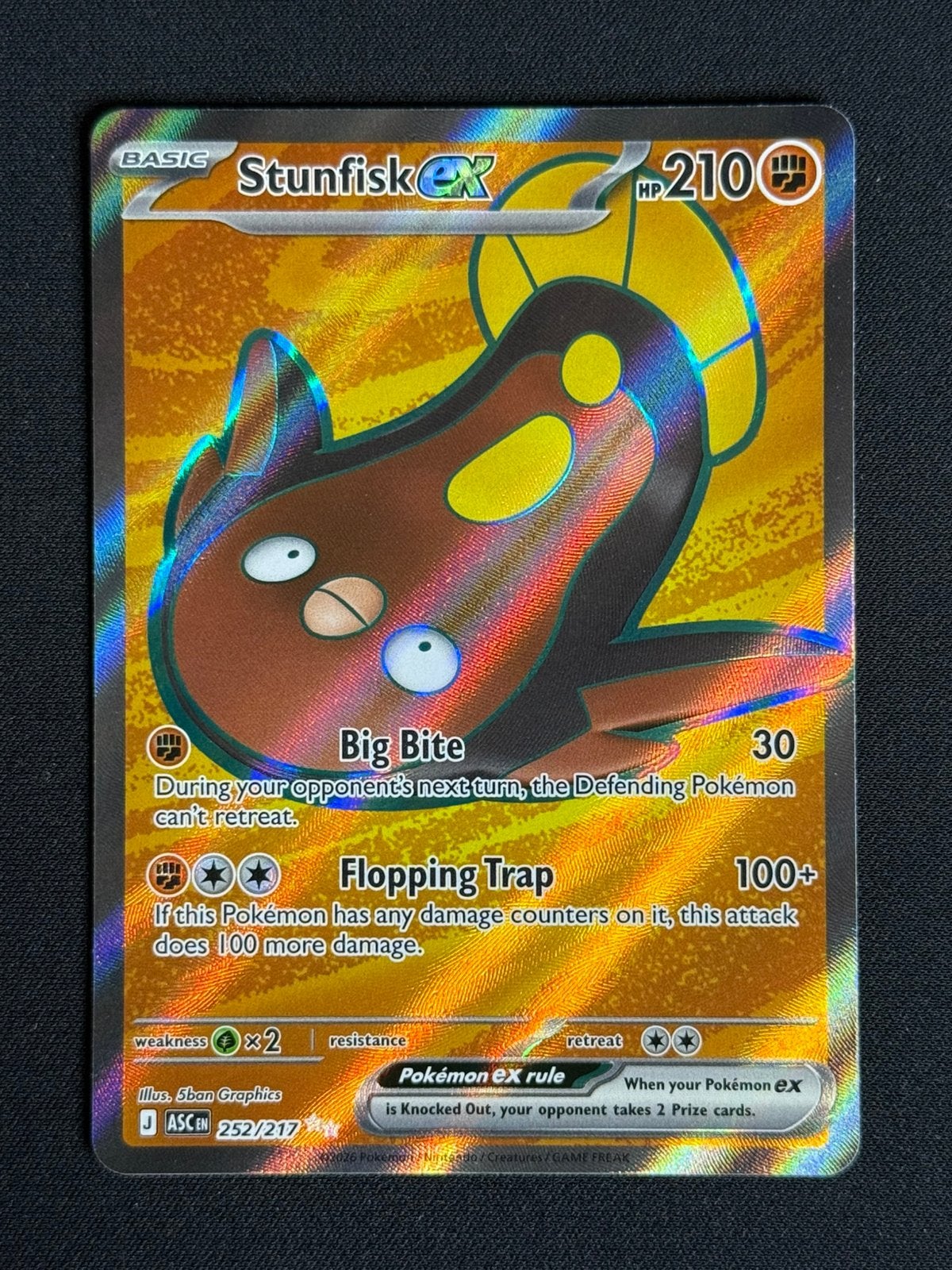Stunfisk ex (ASC 252, Ophalen of Verzenden, Zo goed als nieuw, Losse kaart, Foil