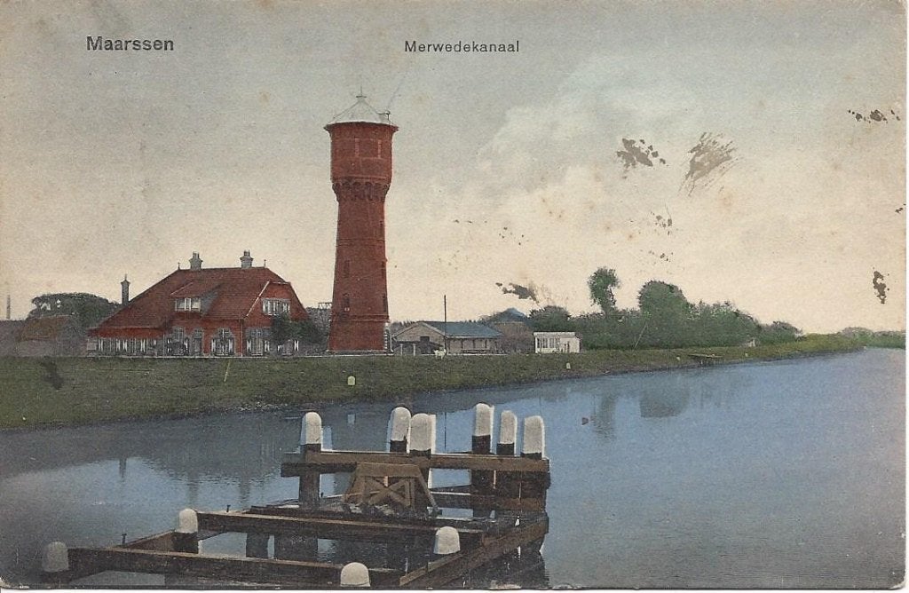 Maarssen (Utr.) Merwedekanaal, Watertoren, gelopen, Ophalen of Verzenden, Voor 1920, Gelopen, Utrecht