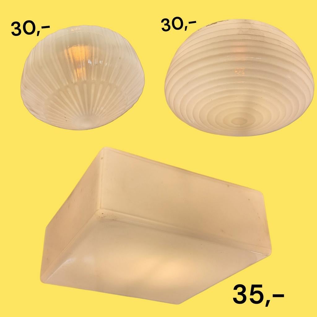 Grote voorraad vintage plafondlampen jaren 60, Ophalen, Z, ,, ,