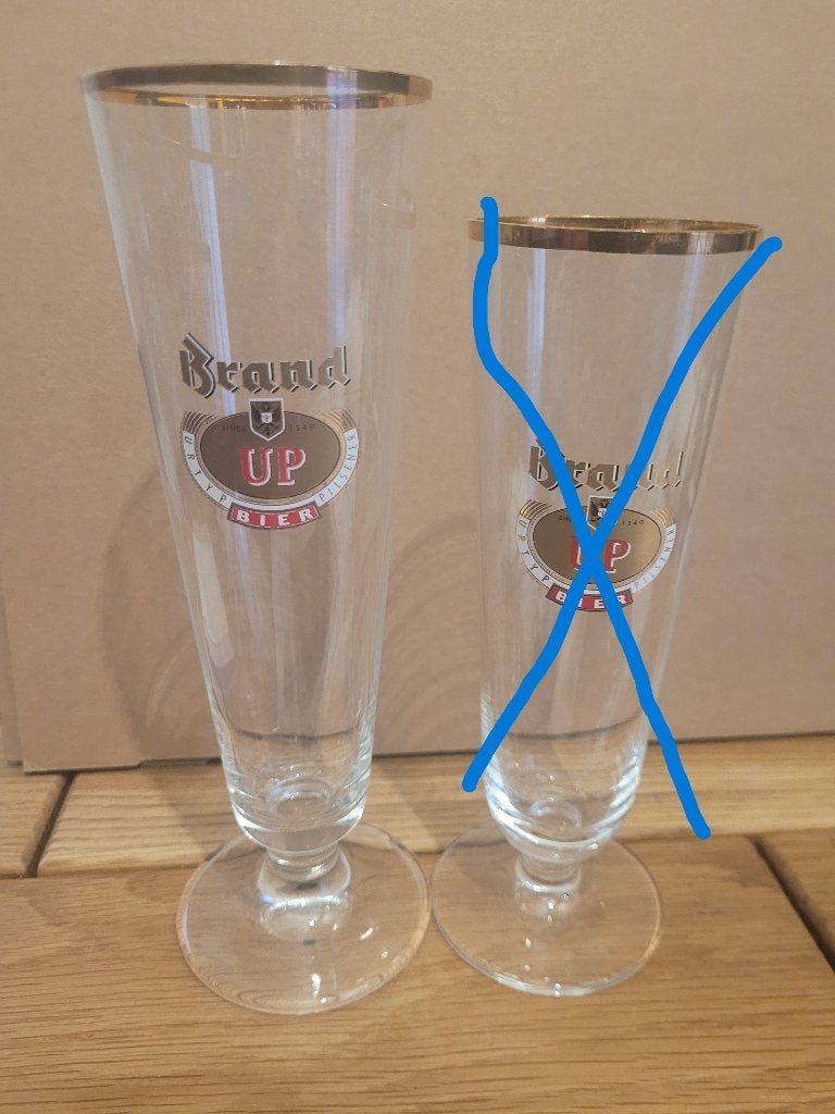 Brand Up glas, Verzamelen, Biermerken, Ophalen of Verzenden, Zo goed als nieuw, Glas of Glazen, Brand