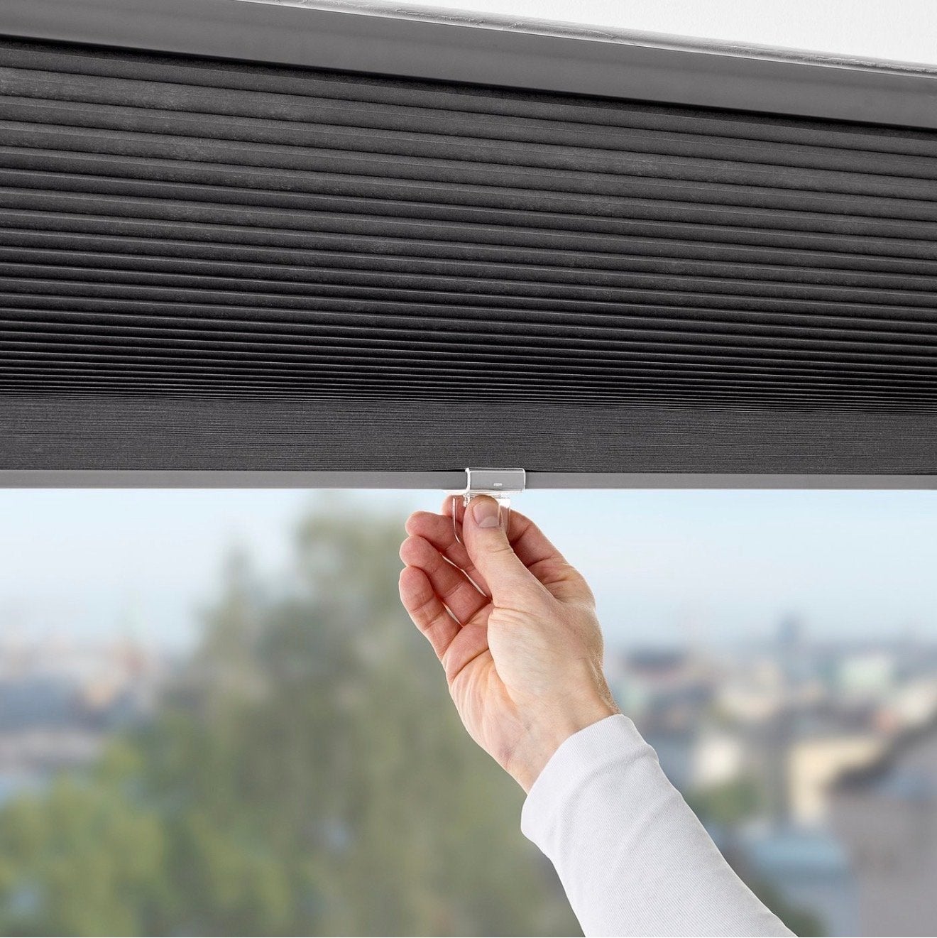 IKEA Hoppvals Plisségordijn - Nieuw met lichte doosschade, Nieuw, Ophalen of Verzenden, Lichtdoorlatend, Polyester