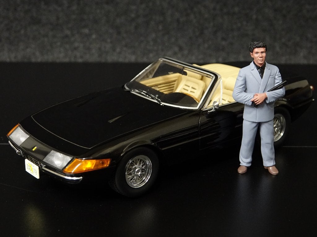 KK-Scale 1:18 2x Ferrari en figuren Miami Vice, Overige merken, Auto, Onbekend, Nieuw