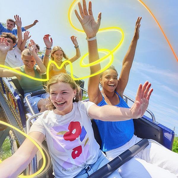 4 entreetickets voor Bobbejaanland, Drie personen of meer, Ticket of Toegangskaart
