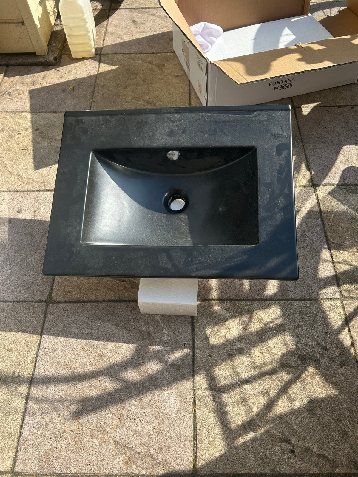 Nieuwe zwarte wc pot en wasbak - Ongebruikt!, Ophalen, Nieuw, Toilet