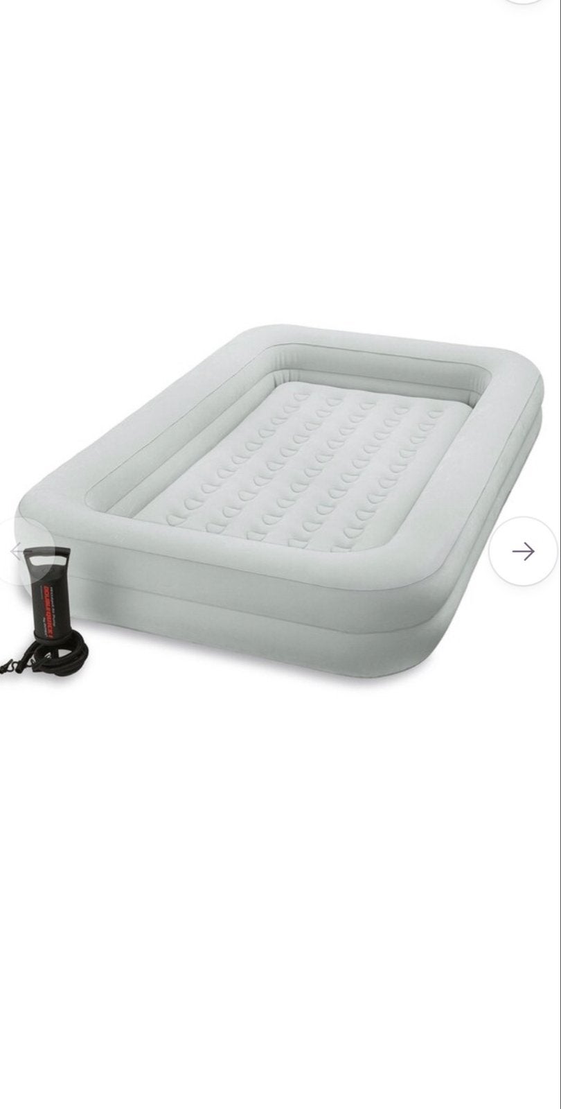 Intex kinder Luchtbed met Pomp, Caravans en Kamperen, Ophalen, Gebruikt, 1-persoons