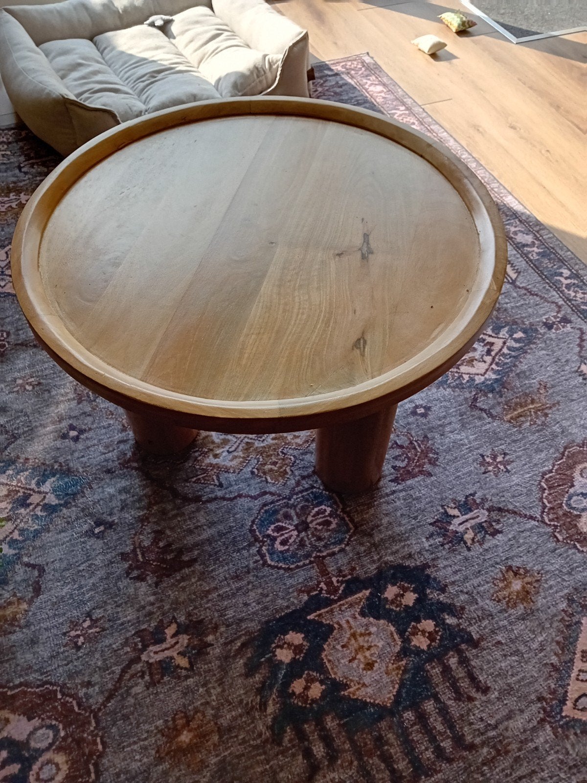 mooie nieuwe salontafel. 60 cm in het rond.40 cm hoog., Huis en Inrichting, Ophalen, 50 tot 100 cm, Rond, Nieuw