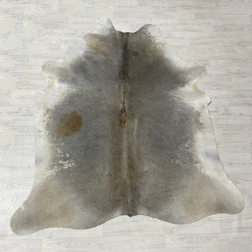 Koeienhuid grijs bruin crème wit 235x200cm | Lederstore, Landelijk, modern, Scandinavisch, industrieel, Bruin, 200 cm of meer