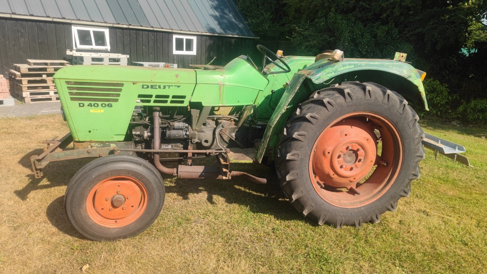 Deutz D 4006 Tractor met kenteken, Ophalen