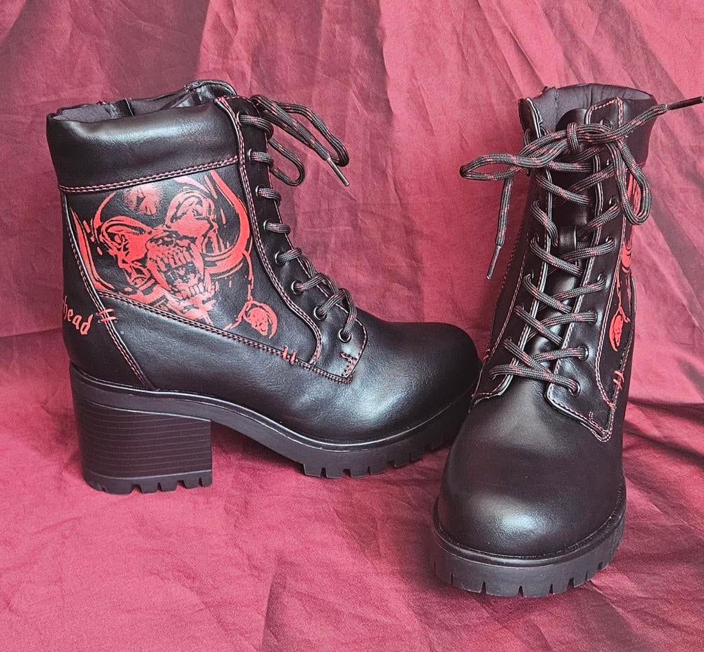 Nieuwe Motörhead by EMP laarsjes rock gothic punk metal, Zwart, Lage of Enkellaarzen, Nieuw, Ophalen of Verzenden