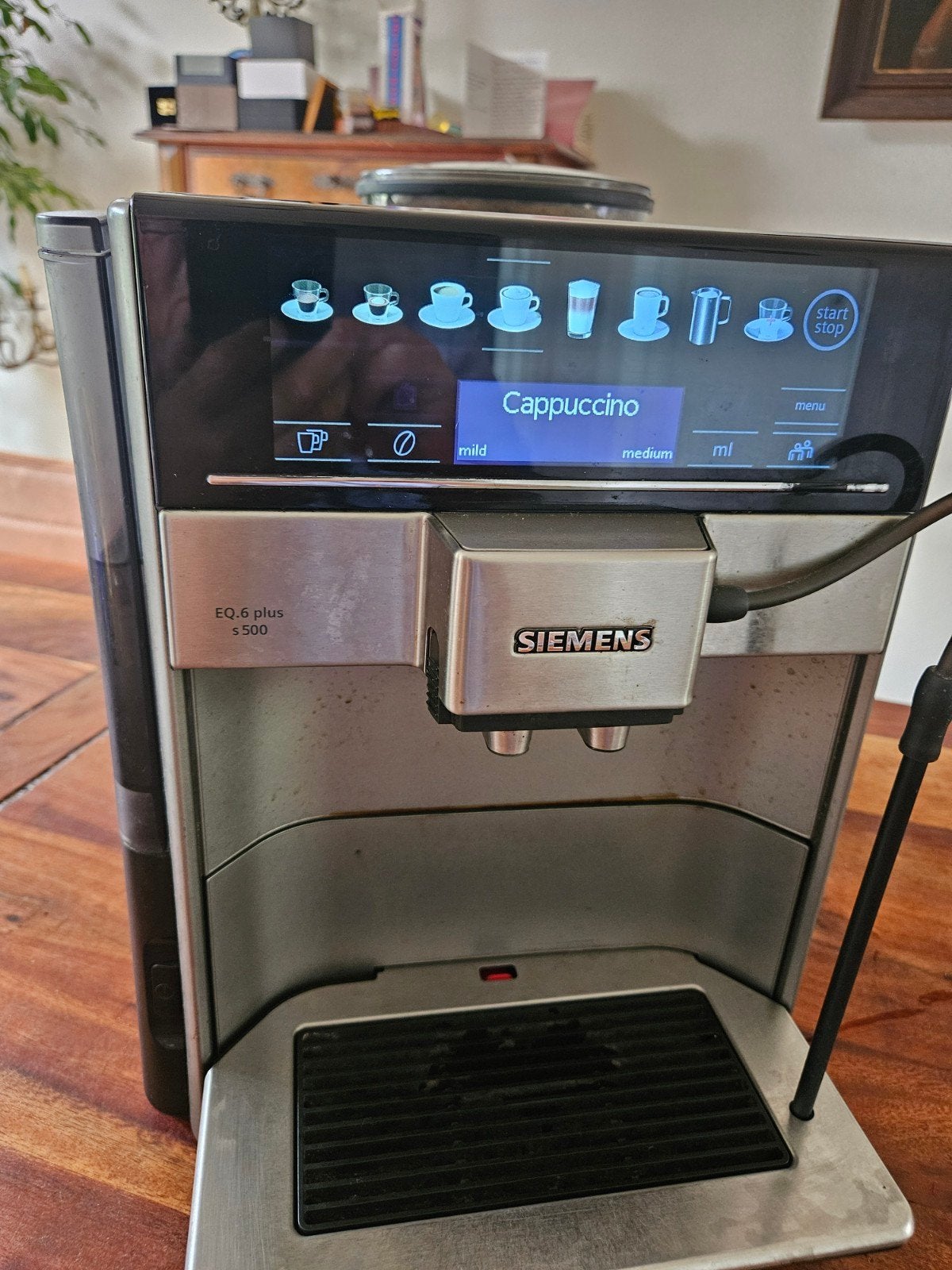 Siemens EQ6 plus 500 volautomatische espressomachine, Ophalen, Gebruikt, Koffiemachine, Koffiebonen