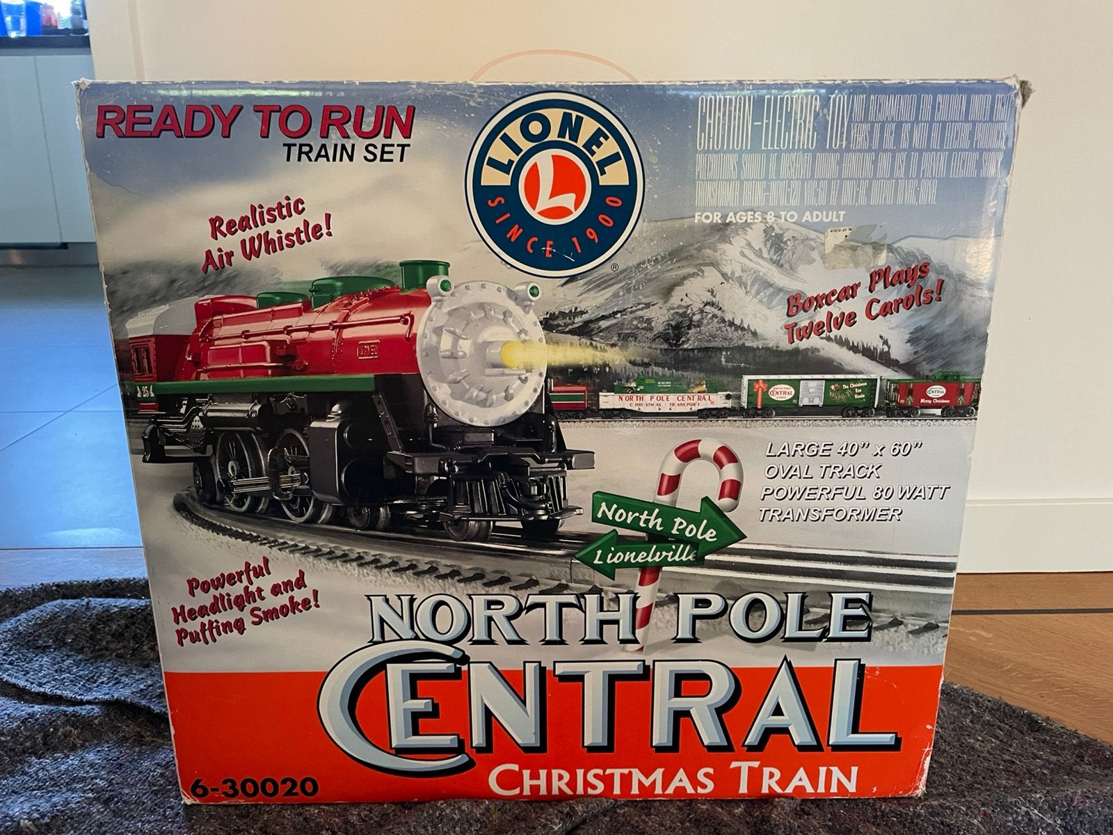Kerstmodelspoorweg, O-schaal, Treinset, Gelijkstroom of Wisselstroom, Zo goed als nieuw, Ophalen