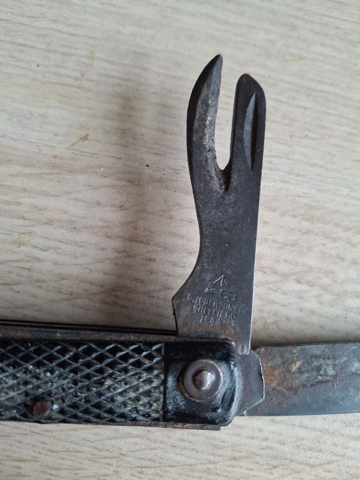 Ww2 brits zakmes 'jack knife' 1944, Ophalen of Verzenden