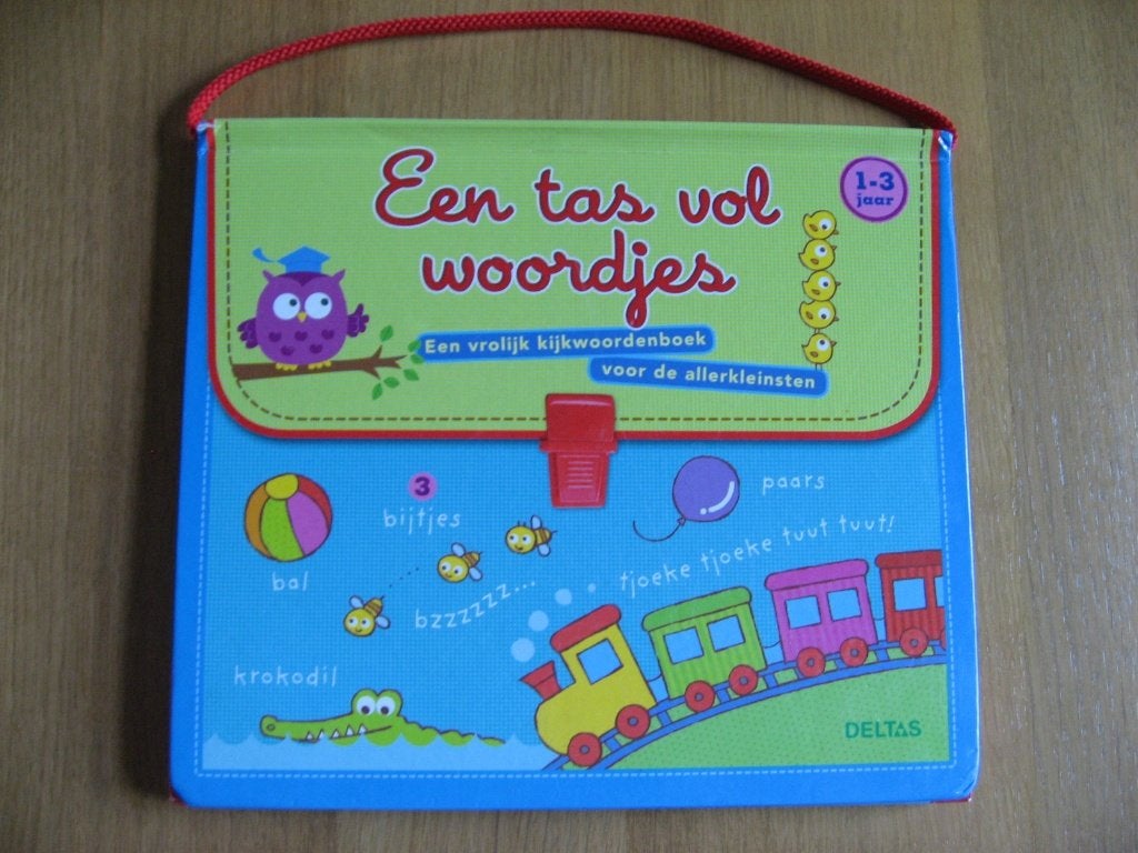 baby /peuterboek 1-3 jaar :Een tas vol woordjes, Ophalen of Verzenden, Zo goed als nieuw, 6 tot 12 maanden