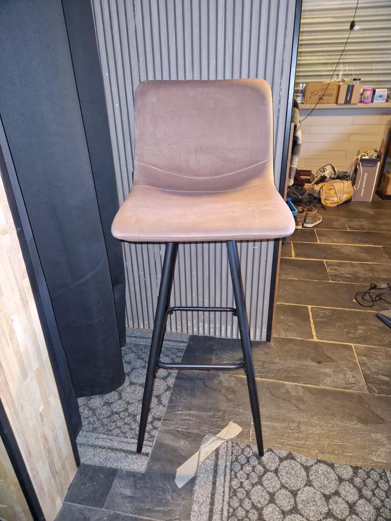 Barkruk oud ros 78 hoog, 5 krukken of meer, Ophalen of Verzenden, Nieuw, 60 tot 90 cm