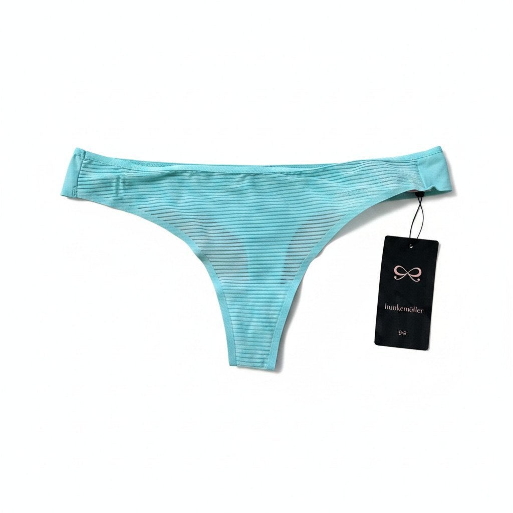 Hunkemöller Invisible String Stripe Pastel Turqoise XS, Hunkemöller, Ophalen of Verzenden, Overige kleuren, String