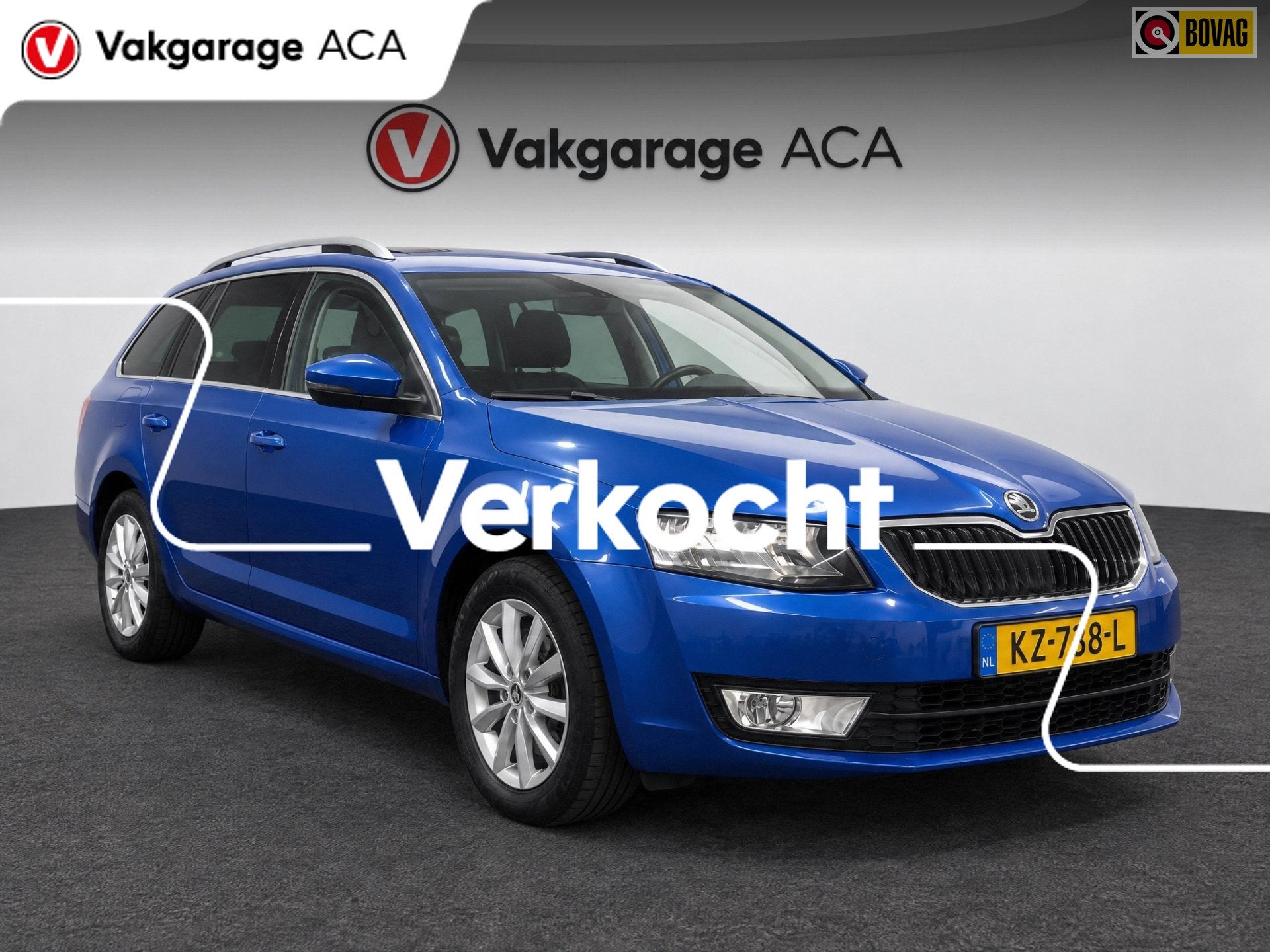 Skoda Octavia Combi 1.0 TSI Greentech Ambition Business // N, Auto's, Gebruikt, Blauw, Origineel Nederlands, 630 kg