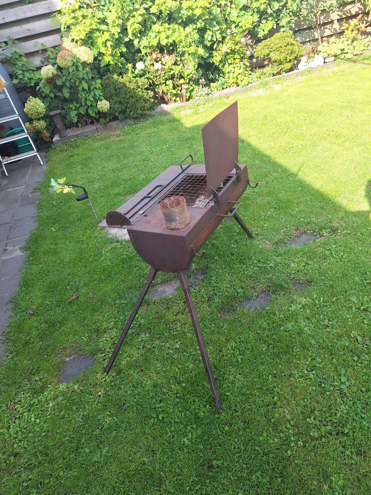 kachel/bbq, Tuin en Terras, Ophalen, Gebruikt