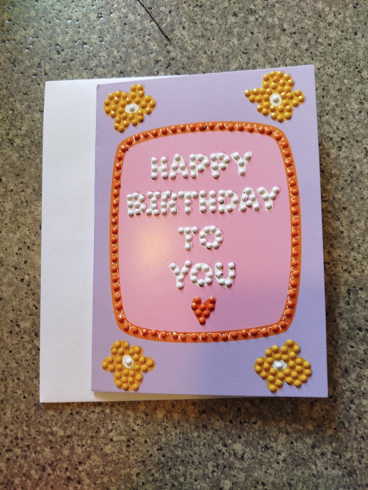 Hartelijk Gefeliciteerd kaart met diamond painting, Ophalen of Verzenden