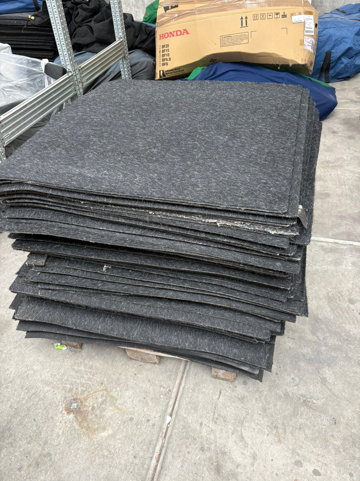 Tapijttegels grijs 1 bij 1 gebruikt, Gebruikt, 50 tot 100 cm, Zwart, Vierkant