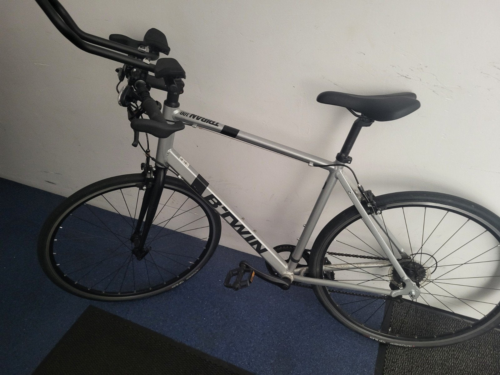 Triban 100 racefiets maat M met aerobar, 53 tot 57 cm, Ophalen of Verzenden, Gebruikt, Overige merken