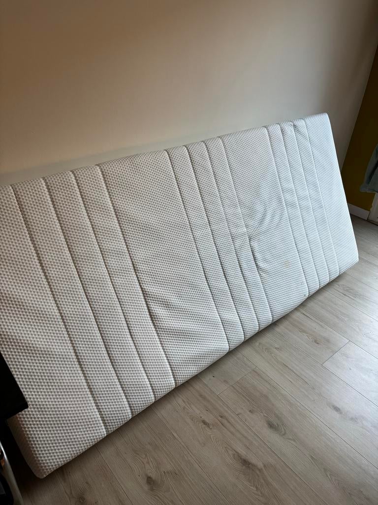 IKEA AKREHAMN Schuimmatras, stevig, wit, 90x200 cm, Huis en Inrichting, Slaapkamer | Matrassen en Bedbodems, 90 cm, Eenpersoons