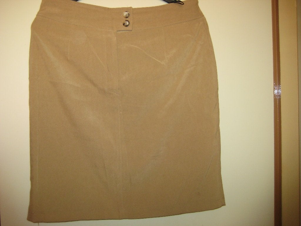 Beige rok, 46, Miss ETAM, Beige, Maat 46/48 (XL) of groter, Ophalen of Verzenden, Zo goed als nieuw