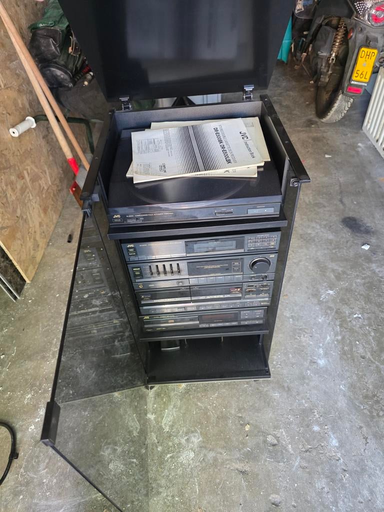 JVC AL-E500 Hifi Set Compleet met Platenspeler, Gebruikt, JVC, Tuner of Radio, Losse componenten