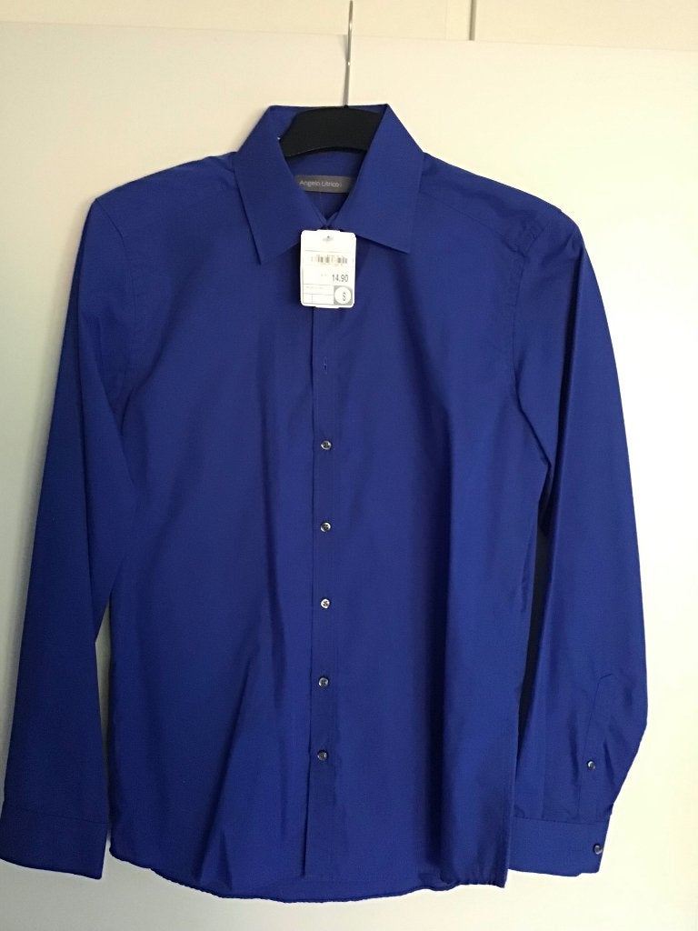 Heren blouse, maat S, met prijskaartje, Kleding | Heren, Overhemden, Blauw, Halswijdte 38 (S) of kleiner, Nieuw, C&A