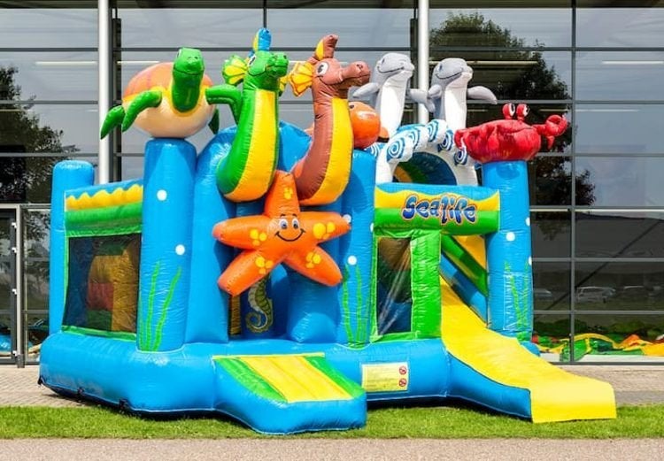 Te huur seaworld springkussen - Happy Party Rent, Hobby en Vrije tijd, Ophalen, Zo goed als nieuw, Overige
