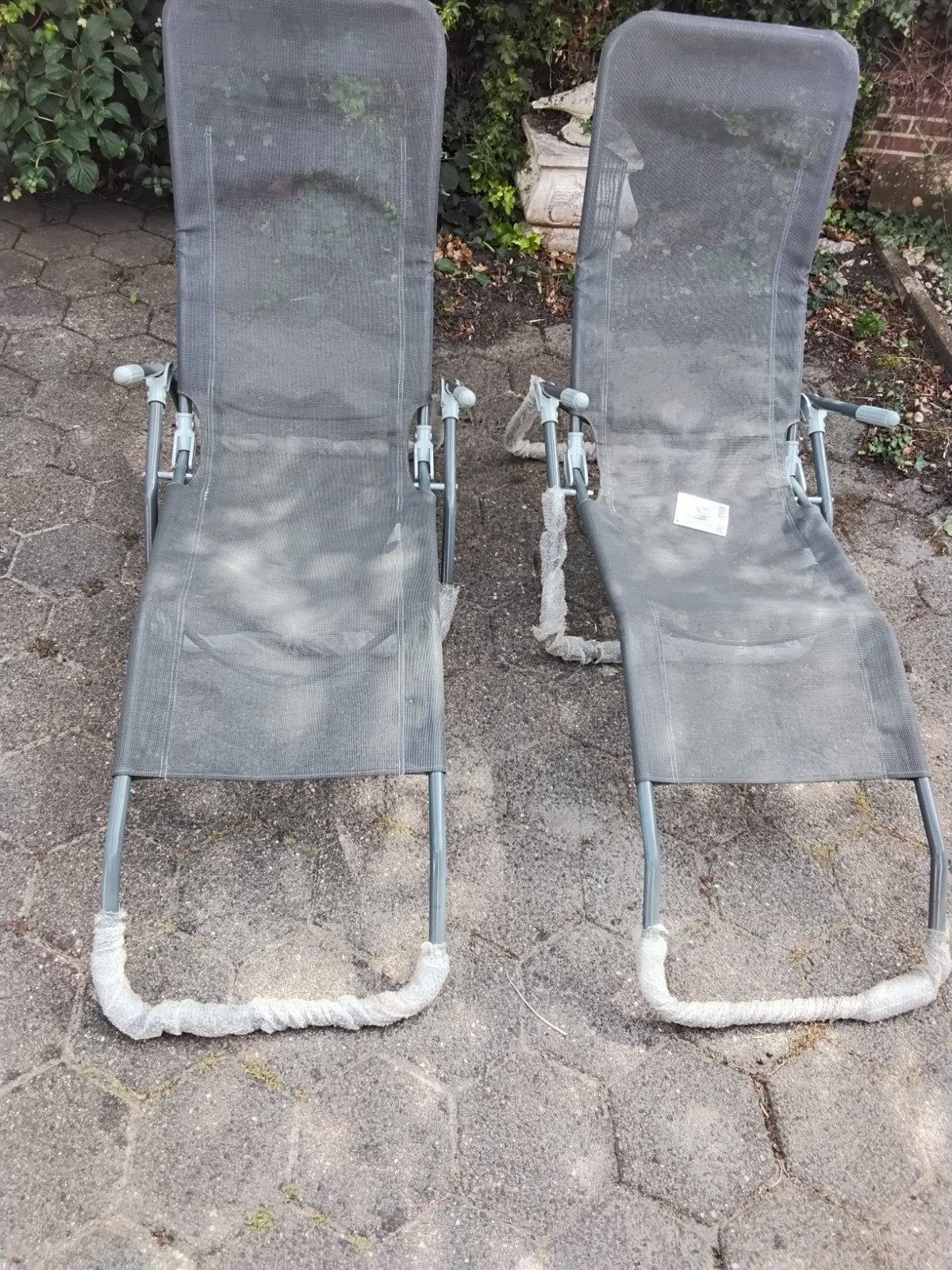 2 Progarden ligstoelen, Tuin en Terras, Ophalen, Zo goed als nieuw, Textileen, Inklapbaar