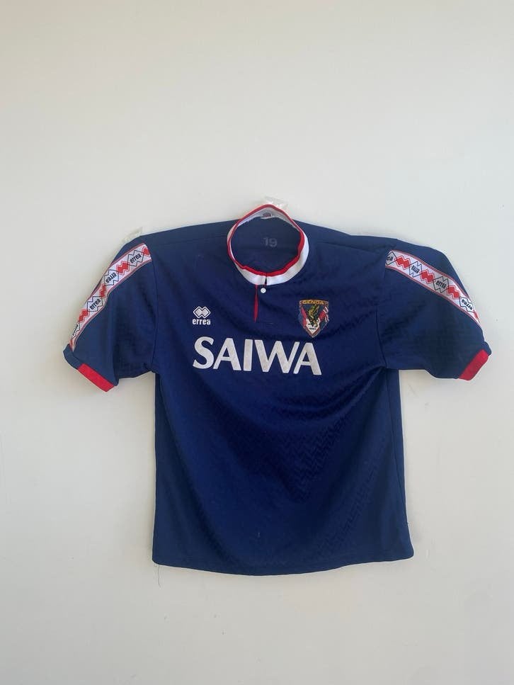 Vintage Genoa CFC Errea voetbalshirt “Marciano Vink”- Maat M, Sport en Fitness, Maat M, Ophalen of Verzenden, Gebruikt, Clubaccessoires