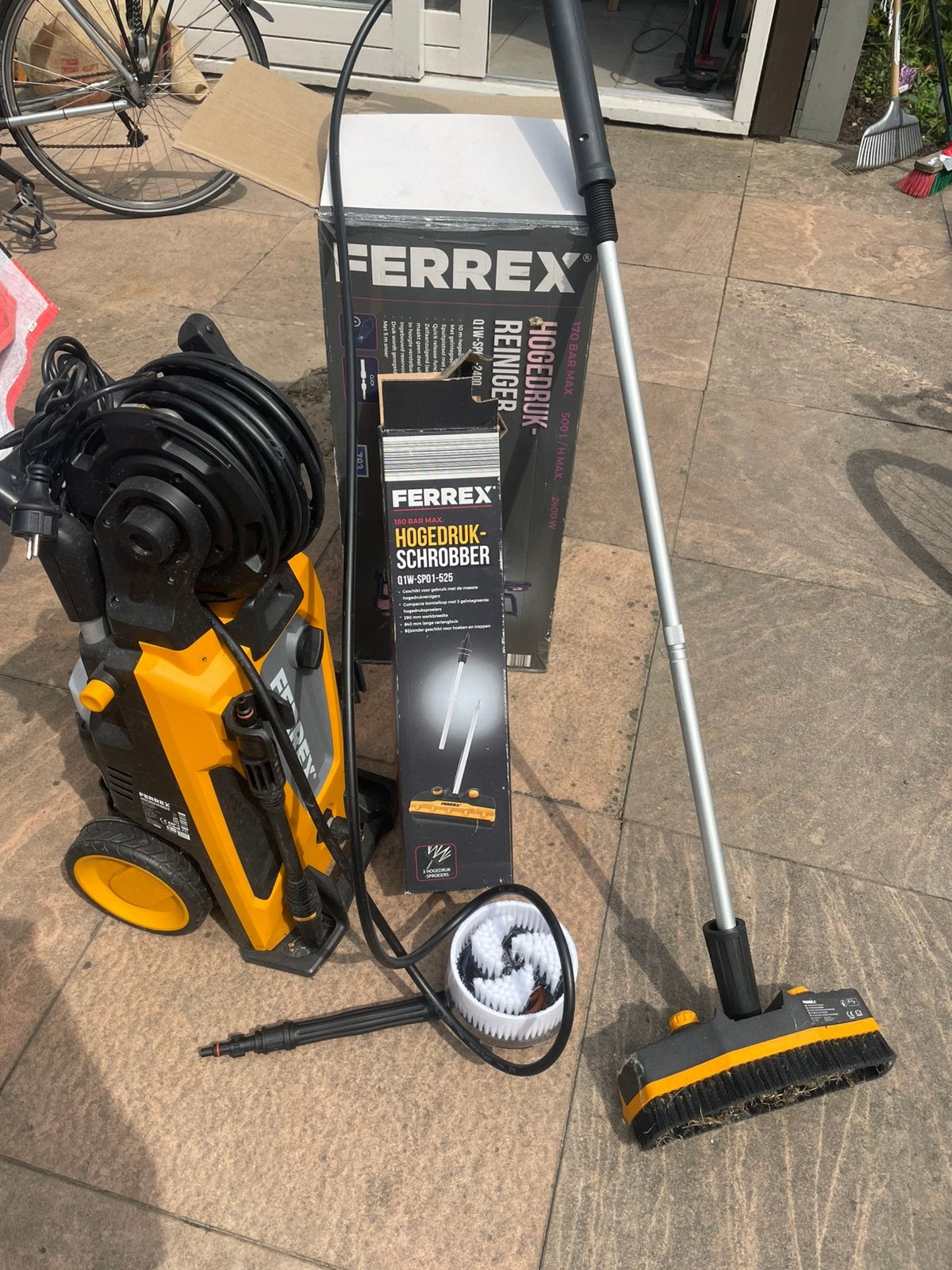 Ferrex hogedrukreiniger, Tuin en Terras, Hogedrukreinigers, Zo goed als nieuw, Elektrisch, Ophalen