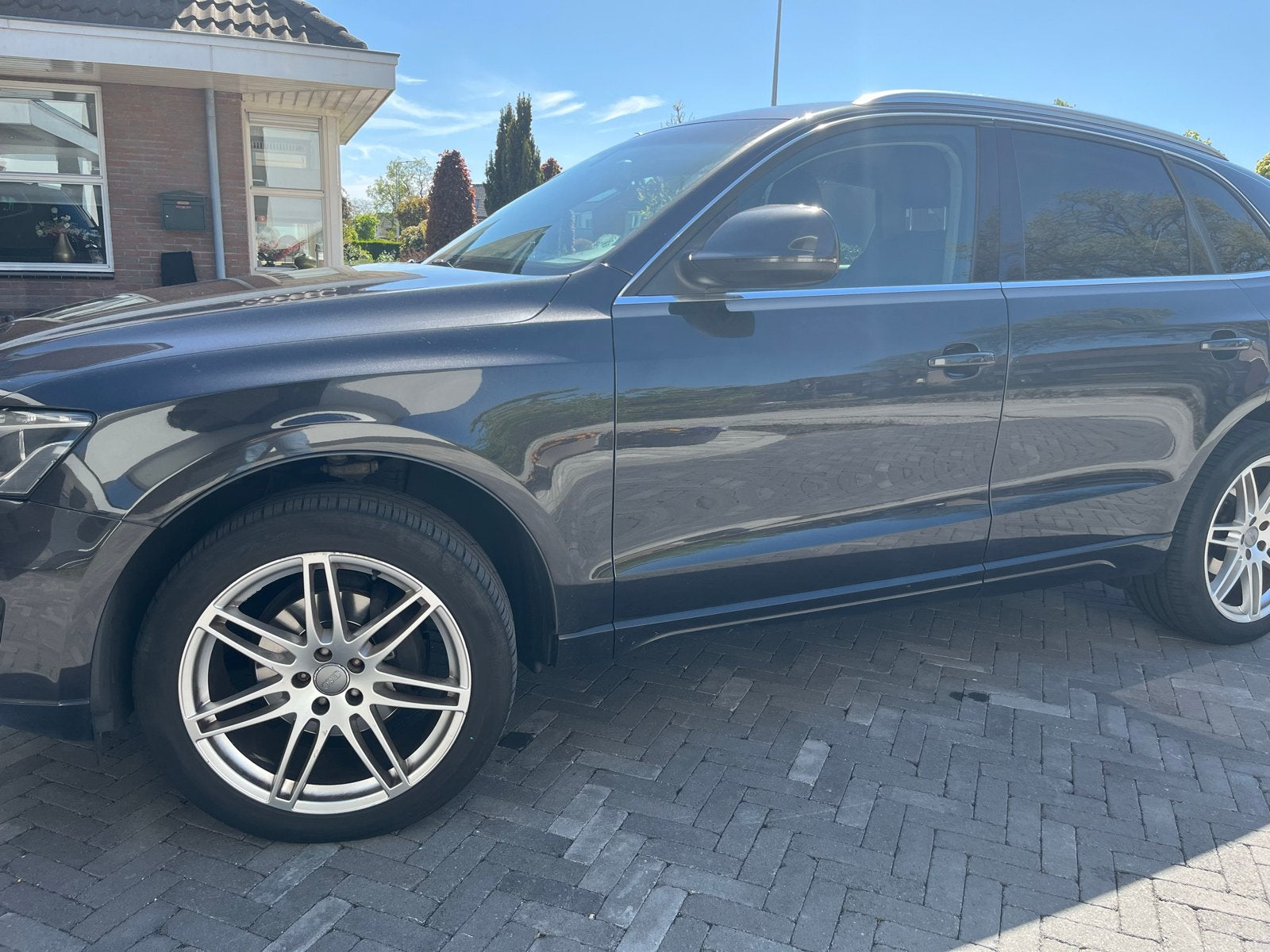 Audi Q5 2.0 Tfsi Quattro S-tronic 2009 Grijs, Auto's, Automaat, 1730 kg, Zwart, 4 cilinders