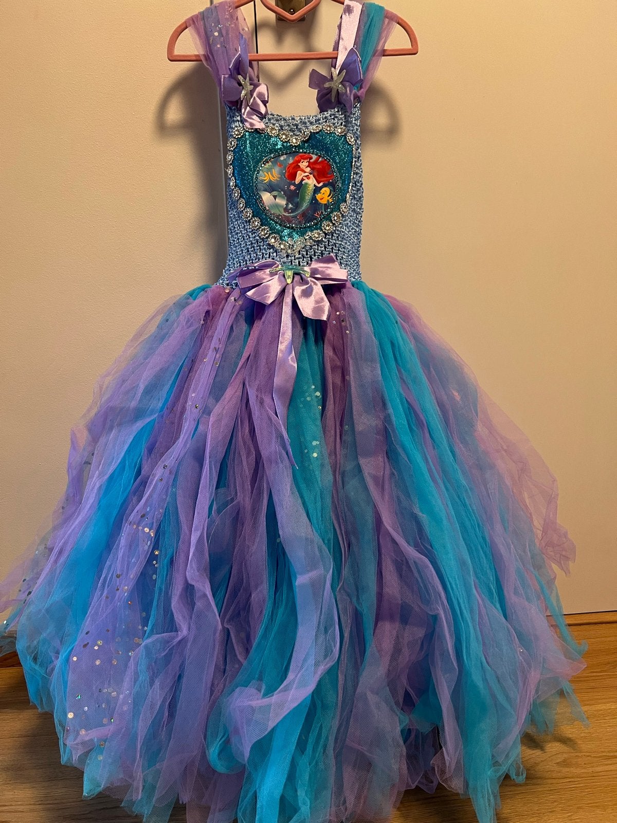 Zeemeermin Ariel Prinsessenjurk Verkleedjurk, Ophalen of Verzenden, Zo goed als nieuw, Meisje