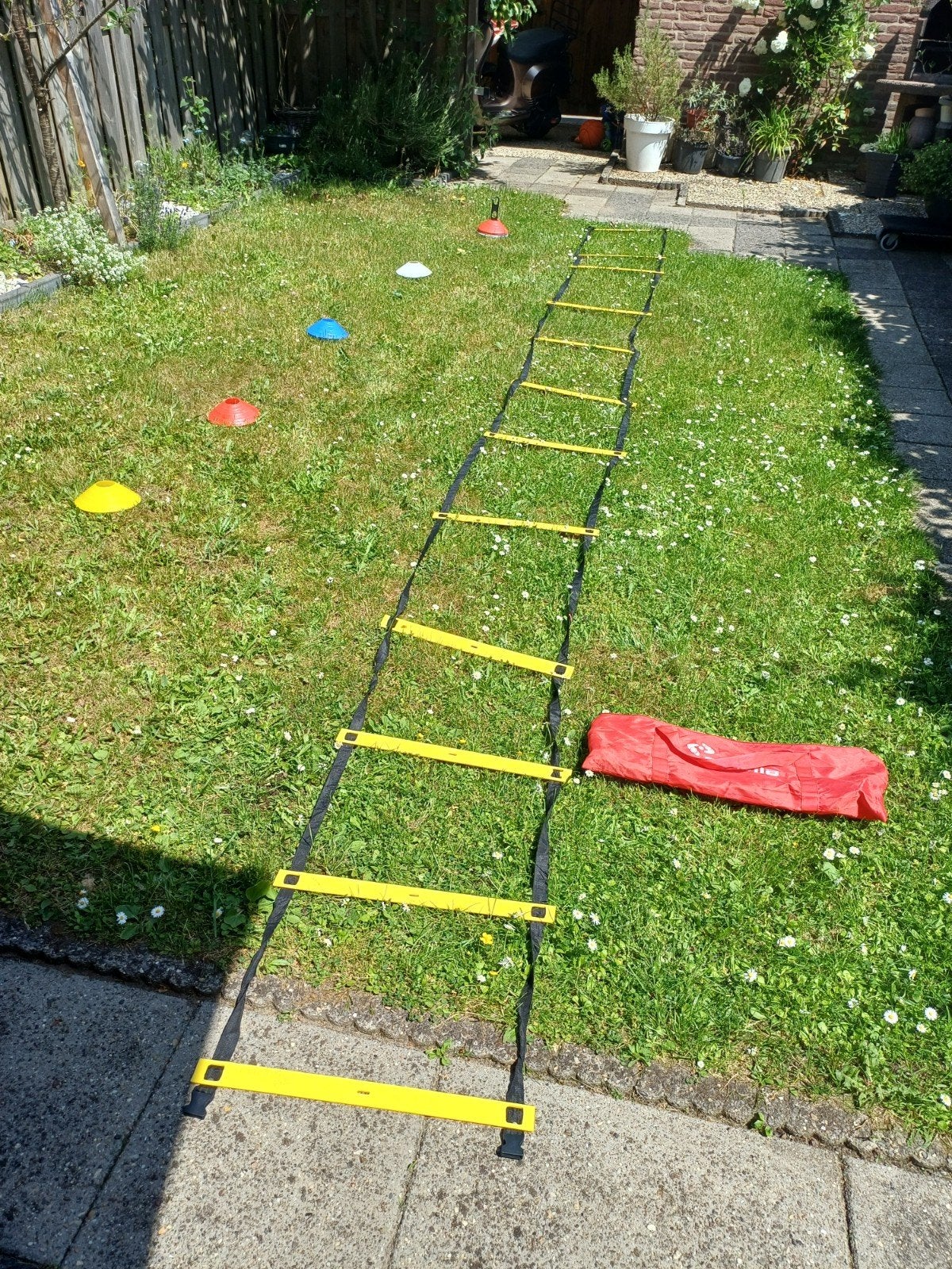 Agility ladder met pionnen - Cawila, Ophalen of Verzenden, Zo goed als nieuw