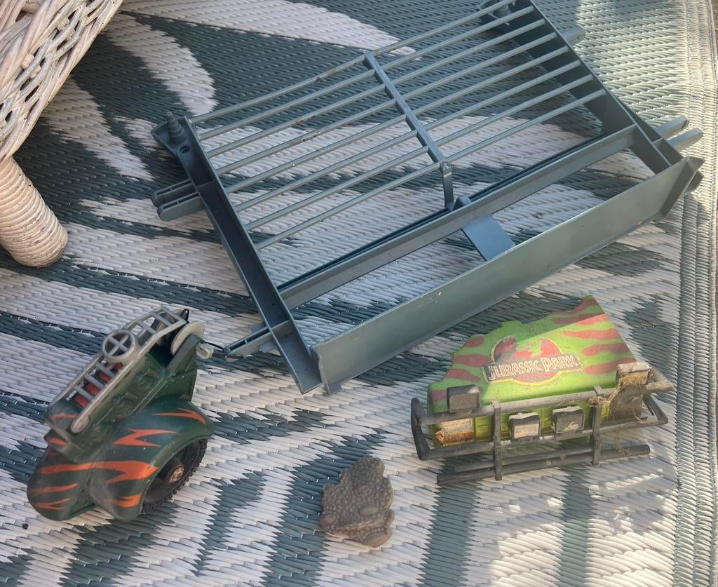 Jurassic park Kenner onderdelen hek wondstuk motorkap, Ophalen of Verzenden, Gebruikt