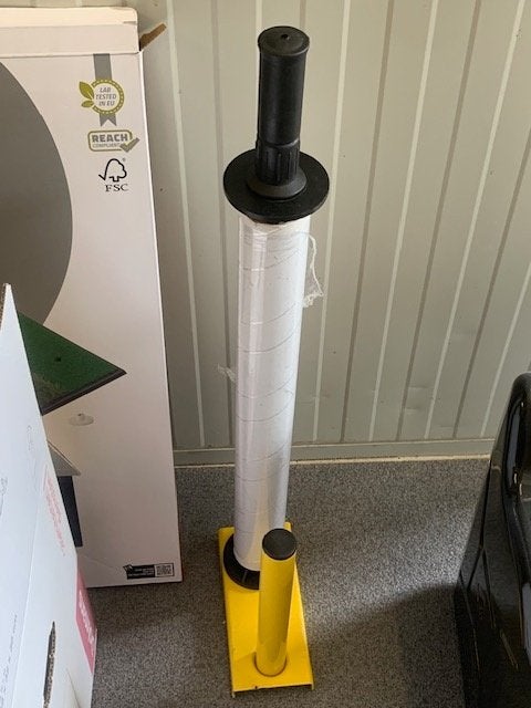 Handwikkelfolie dispenser budget - 25 tot 50cm, Doe-het-zelf en Verbouw, Ophalen of Verzenden, Zo goed als nieuw, Minder dan 5 m²