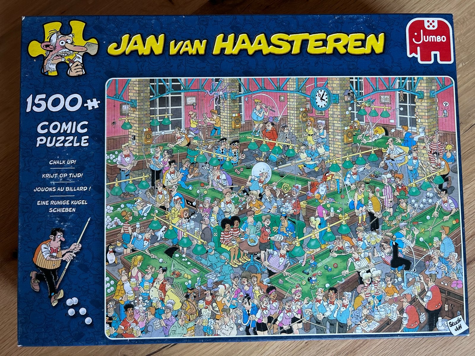 Jan van Haasteren legpuzzel - Krijt op tijd! (1500st), Ophalen, 500 t/m 1500 stukjes, Gebruikt, Legpuzzel