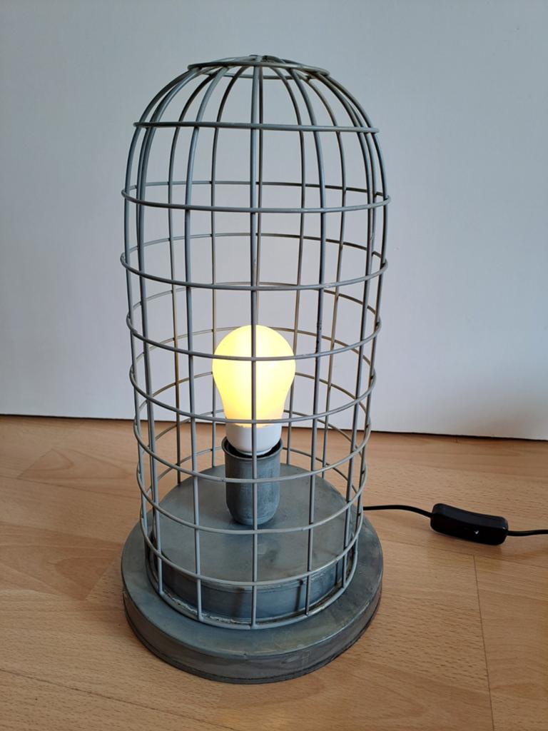 BePureHome industriële tafellamp kooi, Ophalen of Verzenden, Gebruikt