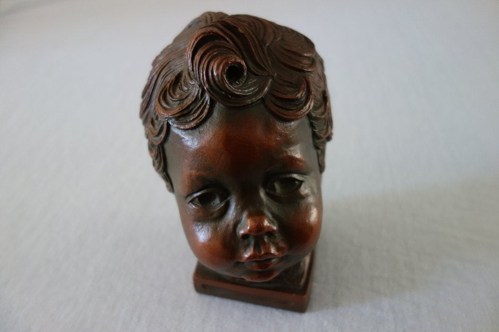Meisjes hoofd beeld, kunst, Antiek en Kunst, Ophalen of Verzenden, Composieten, Beeld, Vrouw