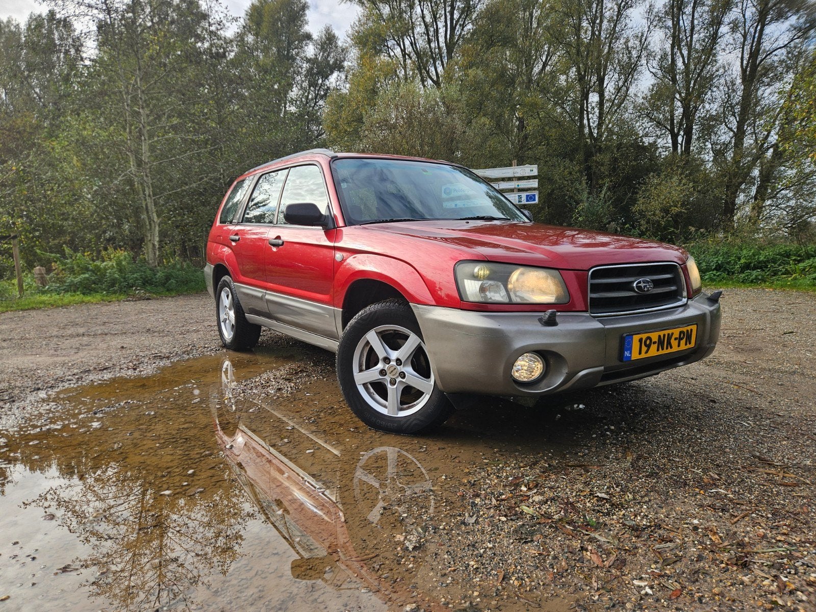 Subaru Forester 2.0 92KW 2003 Rood, Auto's, 1994 cc, 125 pk, 4 cilinders, 715 kg