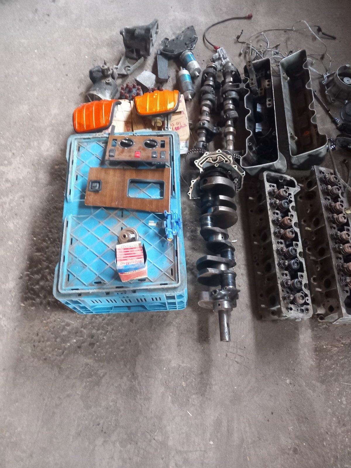 Mercedes 380sel motor onderdelen, Ophalen