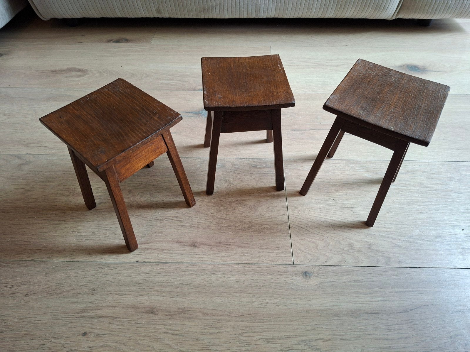 3 kleine krukjes, Huis en Inrichting, Ophalen, Gebruikt, Hout