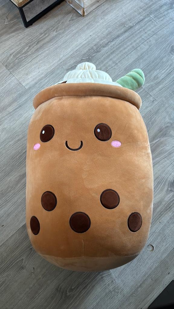 Leuke Boba Tea Knuffel - Zo goed als nieuw, Overige merken, Overige karakters, Overige typen, Ophalen of Verzenden