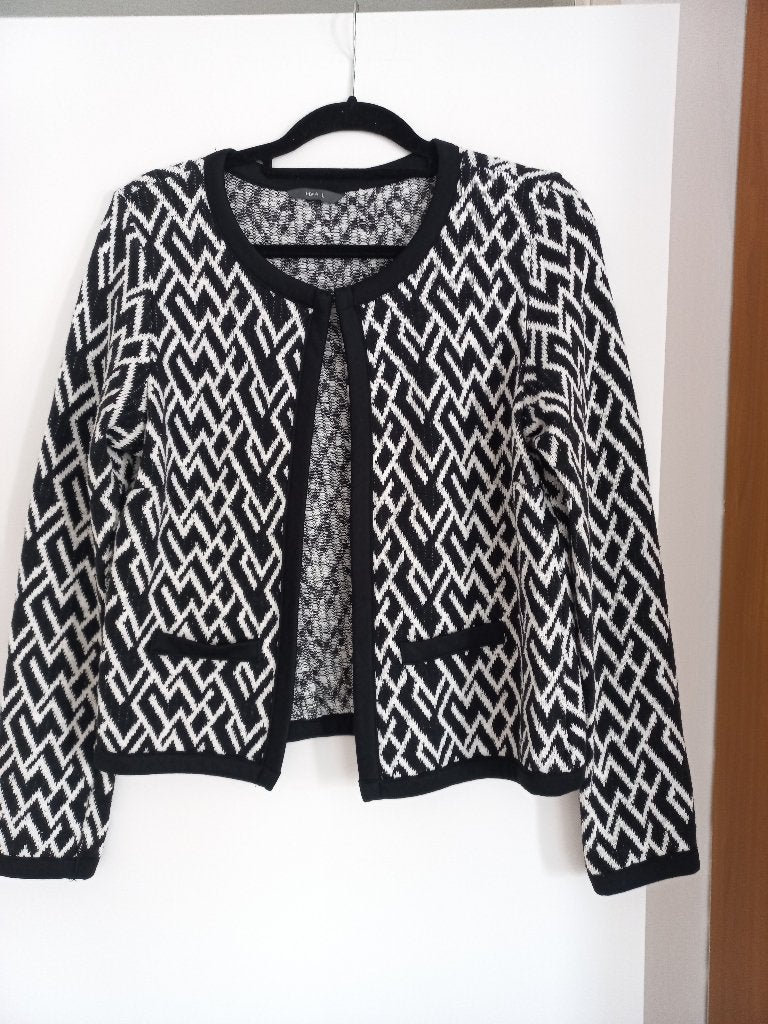 z.g.a.n. zwart/wit Hema vest maat L, Zwart, Maat 42/44 (L), Ophalen of Verzenden, Zo goed als nieuw