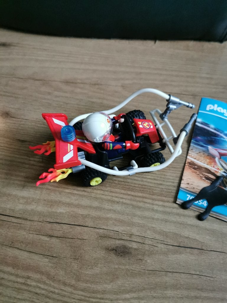 Playmobil Stuntshow Brandweerkart 70554, Ophalen of Verzenden, Zo goed als nieuw, Complete set