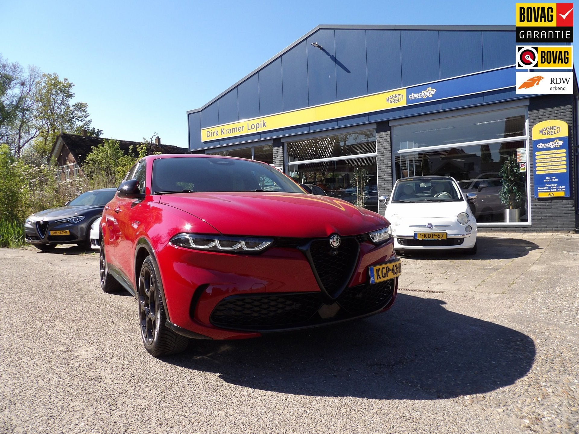 Alfa Romeo Tonale 1.5T Hybrid Veloce / Rijklaarprijs, Gebruikt, Zwart, 4 cilinders, 160 pk