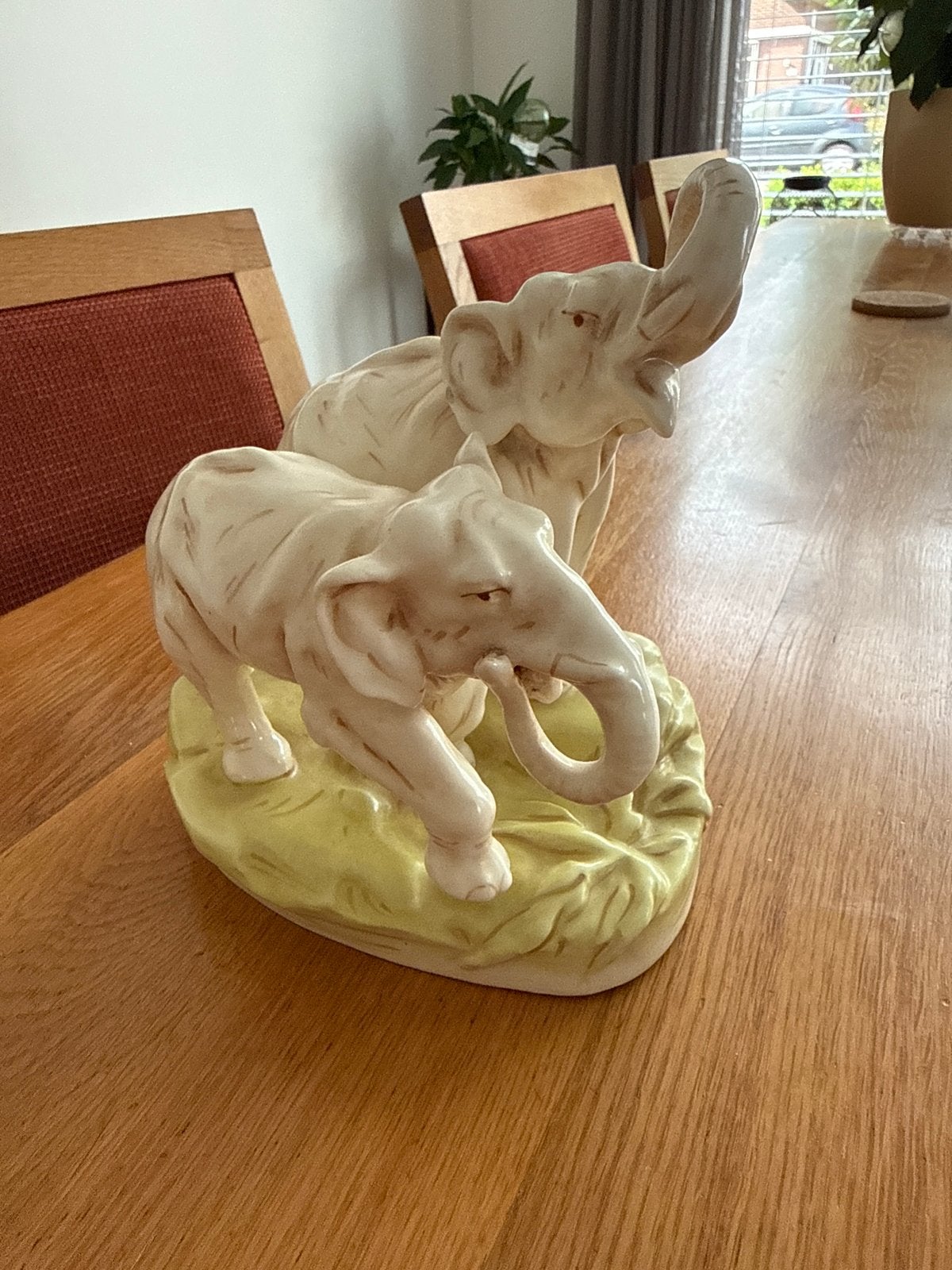 Art Deco Royal Dux Porseleinen Olifantenbeeld, jaren '20, Antiek en Kunst, Ophalen